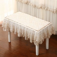 북유럽 피아노 레이스 의자 덮개 Y139 R, 다이아몬드 벨벳, 1인용 58*38cm
