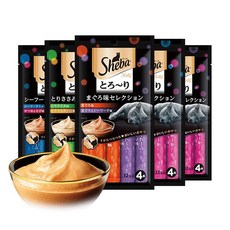 Petroyal 日本 Sheba 誘惑泥 貓零食 肉泥 7種風味 12g*4入/包 夢幻肉泥 3包, 1個, 3包隨機~*