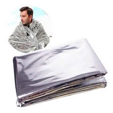 재난생존품 체온유지 비상 은박담요 5개 캠핑공구 낚시용 응급물품, 1세트, 실버