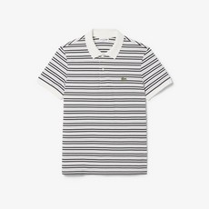 라코스테 남성용 멀티 스트라이프 면 반팔 폴로 PH5962-56G