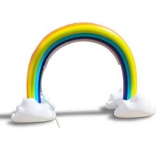 워터슬라이드 물놀이 풀장 마당 분수 바닥 에어 바운스 여름 미끄럼틀 야외, 10. 분수 무지개 다리 230X170cm, 1개