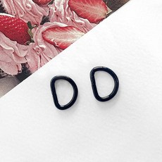 헤세드 10mm D링 금속 디링 (5색상), 10개, 매트블랙