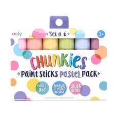 아트박스/한가람문구 울리[OOLY] 청키 페인트스틱 6색 파스텔