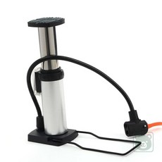 꼭필스 자전거 발펌프 실버 바람공기펌프