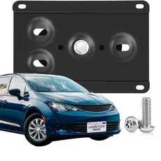 지프 그랜드 체로키 L 2021-2024와 호환되는 튼튼한 전면 번호판 프레임 드릴 그릴 마운트 없음 도난 방지 번호판 홀더 브래킷 녹 방지 딸랑이 방지 자동차 액세서리, Voyager 2020-2024