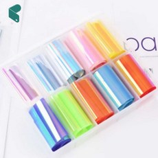 오로라 필름지팩 공예 네일 DIY 홀로그램 글리터 데코 재료 커머스픽101, 10각