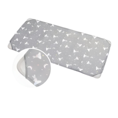 嬰兒涼墊 輕柔透氣 涼感舒適 易清潔 多功能用途, 灰色, 1個