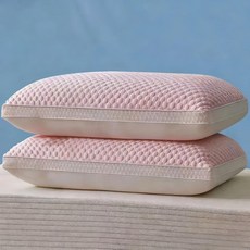 COLD BEANS 水立方按摩顆粒枕，親膚透氣，高彈性記憶棉，抗菌防蟎，可水洗, 豆豆枕粉色1只裝, 1件