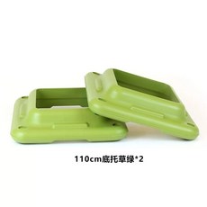 에어로빅 빨강 지지대X 110cm 훈련 스텝 박스 오르기 운동기구, S. 하부 트레이 그린 2개 110CM 길이 발판용