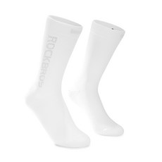 락브로스 고탄력 쿠션 자전거 양말, 1세트, 화이트