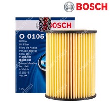 제네시스 G80 3.3 GDI -20.3 보쉬 오일필터 O0105 [BOSCH], 1개