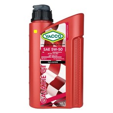 야코 레이싱용 프리미엄 엔진오일 5W50 고출력 써킷용 갤럭시GT 프랑스 직수 1L, 1개