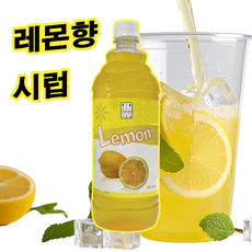 이안스 TOM 레몬 시럽 1000ml 음료 스무디 탄산 칵테일 카페 시럽, 1L, 1개