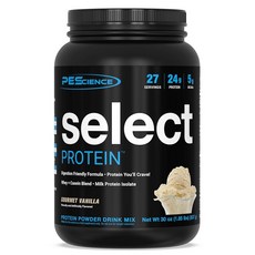 PESScience 셀렉트 단백질 파우더 유청 및 카제인 블렌드 여성 남성용 린 저칼, Gourmet Vanilla, 1개