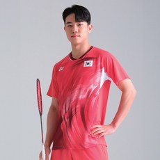 요넥스 국가대표 유니폼 남성 반팔 티셔츠 10568EX 펄레드