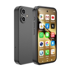 AIEK Q333 4GB RAM 64GB ROM 안드로이드 12.0 스마트폰 2000mAh Face ID 4G LTE 타입-C OTG 3.58인치 화면 소형폰, Black