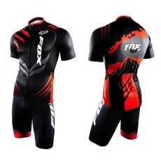 狐狸FX 自行車衣車褲 夏季短袖騎行服套裝 山地車環法車隊版透氣單車服