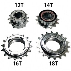 [ATA]자전거 1단 프리휠 싱글기어 4종 픽시 기어 스프라켓 코그 선택가능, 1개