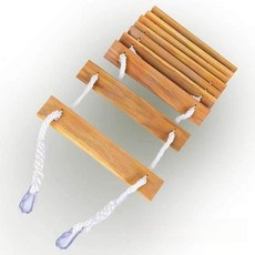 피난사다리 줄사다리 화재 안전, 1개, 목재판 40cm 3m
