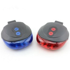 LED모드 레이저모드 자전거 후미등 자전거용품 자전거용라이트 킥보드 안전용품 조명, 1개, 레드
