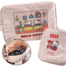 Hello Kitty 헬로키티 여행용 정리 파우치 휴대용 다용도 소품 파우치