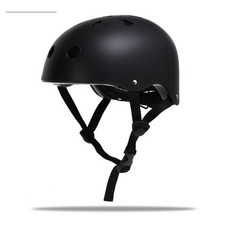 升級版巖盔 戶外登山攀巖溯溪滑板頭盔 高強度EPS材質減震保護, 磨砂黑,L 頭圍55-60公分 成人男女, 1個