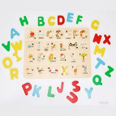 아기장난감 원목 알파벳 퍼즐