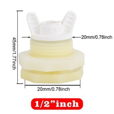 수족관 탱크 마개 펌프 커넥터 키트 벌크 인치 피팅 호스 드립 PVC 공기 바브, I