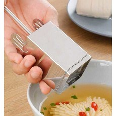 묵사발 두부 계란 채썰기 묵칼 스테인레스 채칼 곤약 국화두부커팅기 식당 스크래퍼 웨이브, 30개, 국화 두부 틀