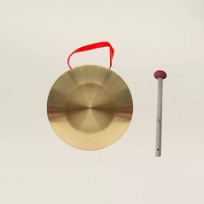 꽹과리 징 작은 죽라추 악기 꾕과리 공연 연주 소형 미니 곡예 국악기, 1개, 25cm 합금