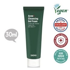 다슈 여드름 클렌징폼 30밀리, 1개