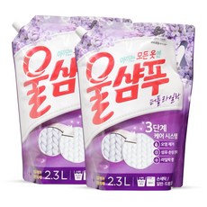 울샴푸 퍼플라일락 리필, 2.3L, 2개