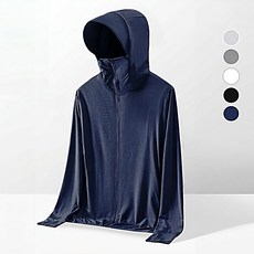 SUB22 자외선차단 쿨링 래쉬가드 집업 자켓 햇빛 가리개 후드티, 네이비