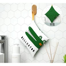 【台灣出貨】 天然珪藻泥 擦手巾 掛式可愛 除濕包 擦手包 擦手布 廚房 多用途 吸水巾 除溼 吸濕, 1個, 鱷魚