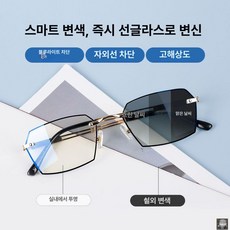 돋보기 선글라스 안경 바뀌는 블루라이트 색상 차단 블랙 다초점 휴대용 자석 무광 유광