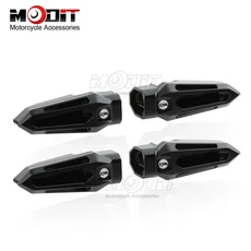 SYM ADXTG 400 Husky 오토바이 CNC 턴 시그널 스티어링 라이트 보호 쉘 충돌 방지 커버, 04 Black-1Set