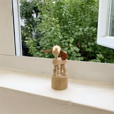 나무관절 목각 인형 인테리어 촬영 소품, 퍼피 높이 10 cm, 1개