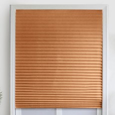 중문커튼 도어커튼 가림막커튼 공간분리 House Apartment Use White Blinds Adhesive Pleated Shades Windo, 05 Coffee_03 90 W X 150 L cm