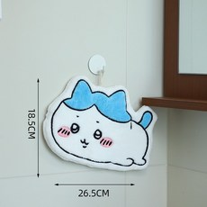 限時優惠. 呆萌烏薩奇擦手巾可愛卡通吸水速干不掉毛掛式小方巾廚房抹布手帕, 1個, 小八