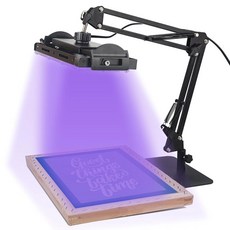 Ecoofor 조절 가능한 스탠드와 대형 상단 선반이 있는 스크린 인쇄용 50W UV 노출 장치 스크린 인쇄 키트용 UV 램프 사진 에멀젼 키트 및 시아노타입