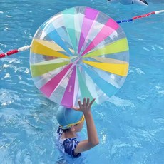 PVC 무지개 스트라이프 비치볼 대형 공기볼 물놀이공 107 cm 캠핑 풀밭 야외놀이, 1개, 혼합 색상, 71cm