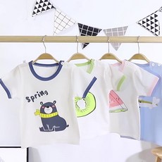 純棉輕薄短袖T恤兒童上衣，120碼寶寶夏季童T童裝短袖上身衣服嬰幼兒上衣