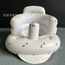 工廠定製充氣嬰兒學坐椅摺疊嬰兒充氣沙發加厚寶寶防摔洗澡浴凳, 定製,定製, 1個