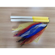 공연용 고급너슬 난타북채(수공 대북채), 1개, 노랑