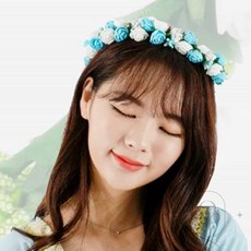 오드픽 웨딩 화관, 화이트블루