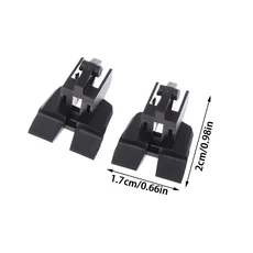 블랙 데스크탑 컴퓨터 메인보드 PCI-E 16X 그래픽 카드 슬롯 소켓 피쉬테일 고정 클립 핀 2 개, 01 Black