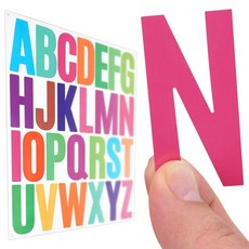 알파벳 컷팅 스티커 컬러 A-Z 높이 5.1cm 이니셜 네임 ang+5713uR