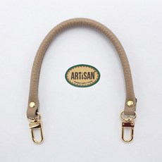 미니 가죽핸들 (금장) 2901 시리즈 토트백 가죽가방 금장고리형 국내제작 가죽 숏핸들 탑핸들 가방스트랩 손잡이끈, 1개, 베이지 (금장고리)