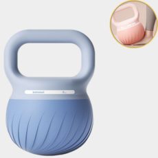 아비넬로 저소음 소프트 케틀벨, 1개, 4kg, 라이트블루