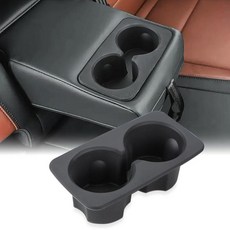Auovo 포드 매버릭 액세서리 2022 2023 2024 2025 자동차 맞춤형 실리콘 뒷좌석 팔걸이 콘솔 컵 홀더 인서트와 호환되는 컵 홀더 인서트 (1개), Rear